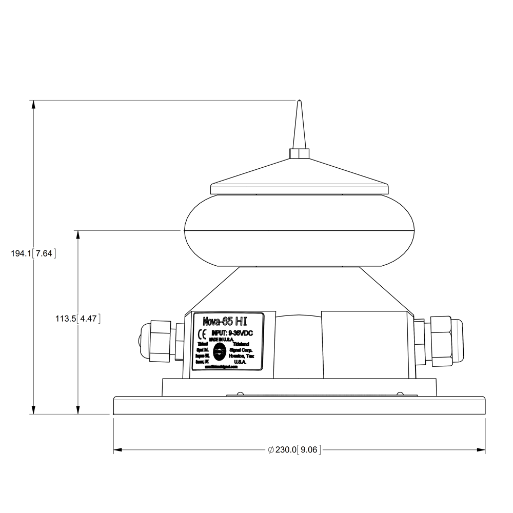 SK18075A_Nova65HI_SideViewWithDimensions-2 SK18075A_Nova65HI_SideViewWithDimensions-2