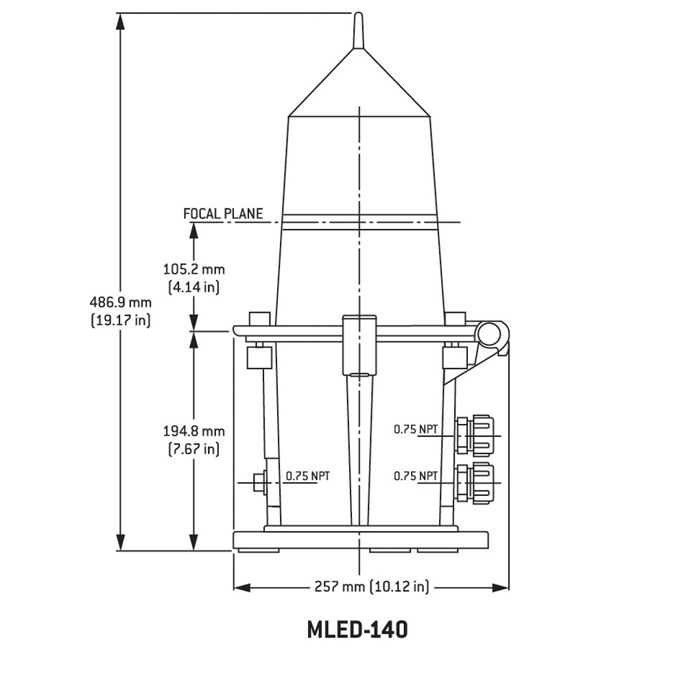 MLED-140 Dimensions MLED-140 Dimensions